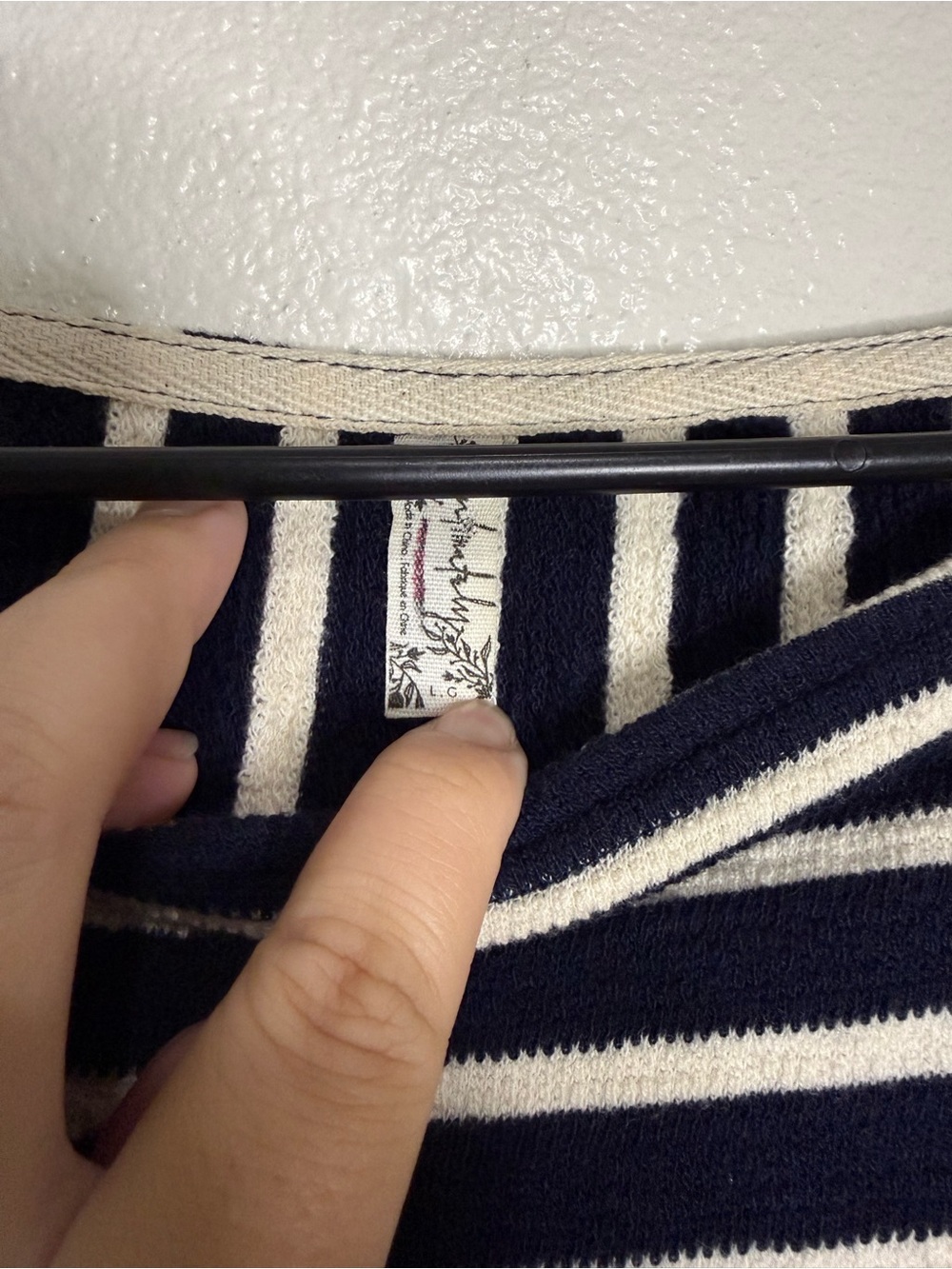 Intimately Free People Come On Over Navy/White Striped Tunic - Picture 8 of 10